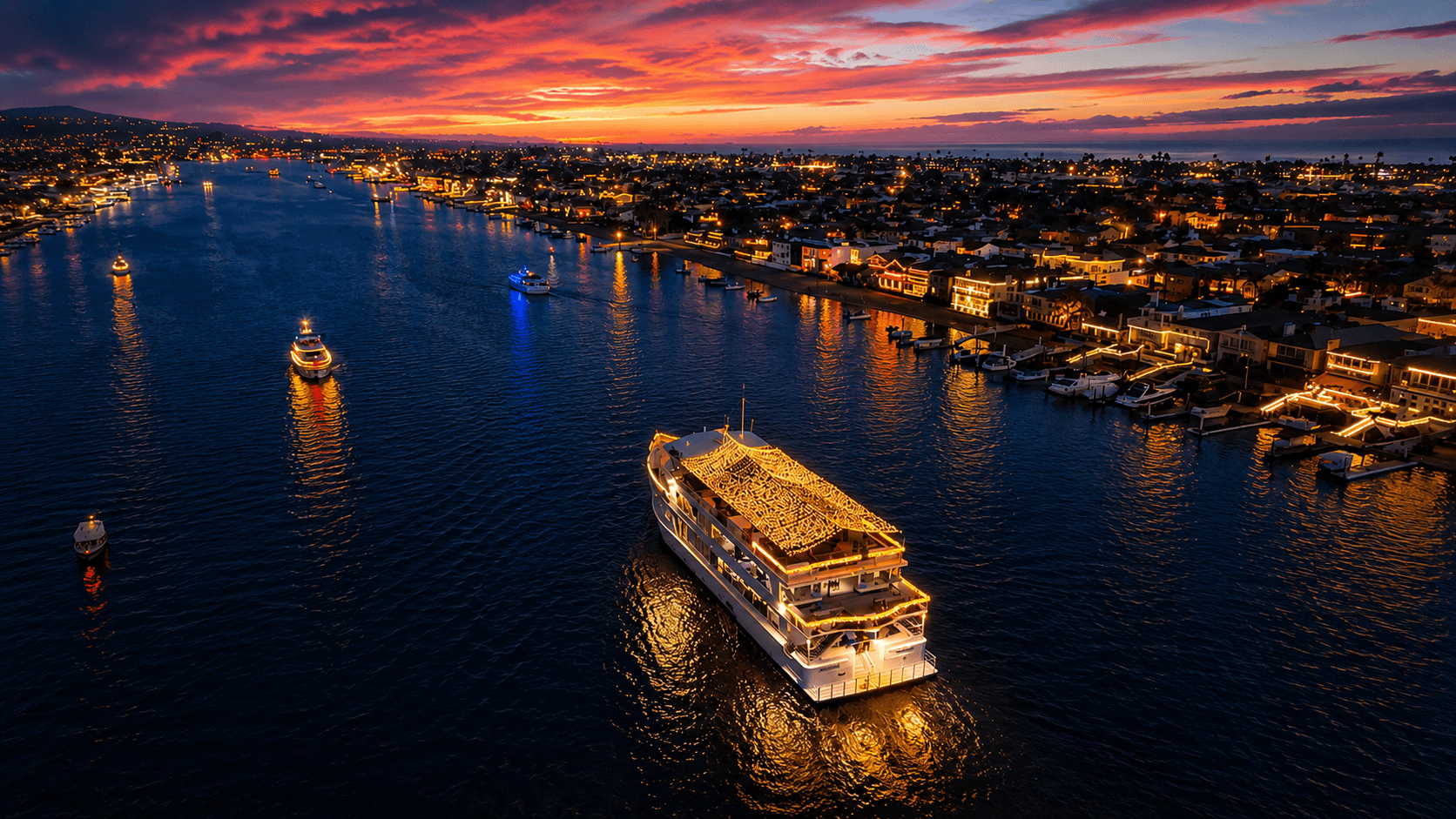 OC Tech Week 2026 executive yacht reception on Newport Beach Harbor
