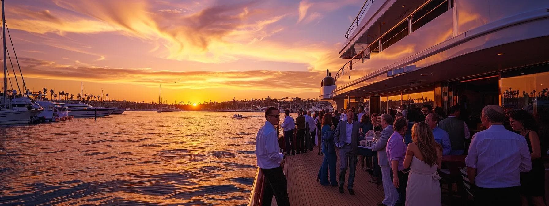 Newport Beach harbor — OC Tech Week reception